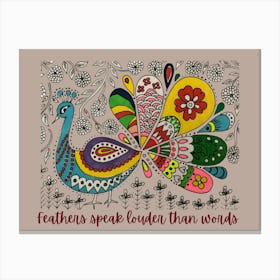 Feathers speak louder than Words by DollyJ Lienzo