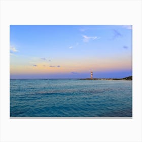 Lighthouse At Dusk In Cancun (Mexico Series) Canvas Print