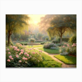 Morning Light In Kings Garden 1 Canvas Print