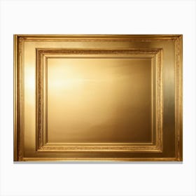 Bright Gold Metallic Border Featuring A Smooth Texture Elegantly Framing The Edge Of A Decadent A (1) 2 Canvas Print