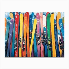 Ski Decor 2 Canvas Print