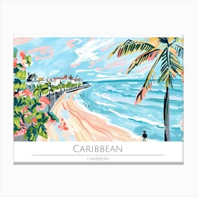 Caribbean Beach Canvas Print