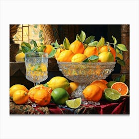 Oranges And Lemons Canvas Print