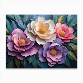 Peonies 1 Canvas Print