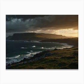 Sunset Over Ireland 1 Canvas Print