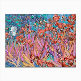 Van Gogh - Iris Garden Canvas Print