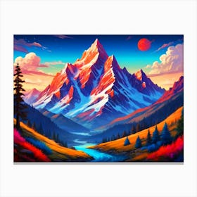 Mountain Landscape 1 Canvas Print