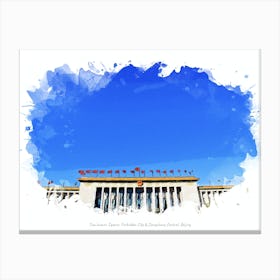 Tian Anmen Square, Forbidden City & Dongcheng Central, Beijing Canvas Print