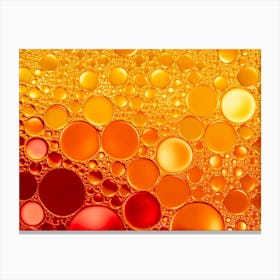 Abstract Background With Bubbles Canvas Print