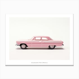 Toy Car Custom 62 Chevy Pink 2 Poster Canvas Print