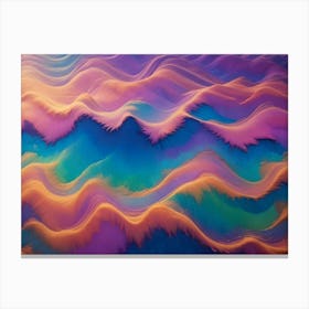 Abstract Image Of A Colorful, Wave Like Pattern Canvas Print