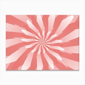 Flower Pattern Spiral High Res Canvas Print