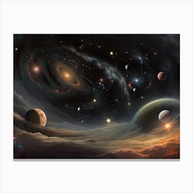 The Primary Matter That Is To Constitute The Cosmos (5th Art) Canvas Print