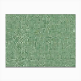 Abstract Background With A Repeating Pattern Of Small, Uneven, Green Squares Canvas Print