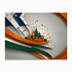 Indian Independence Day Canvas Print