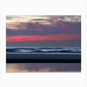 Evening colours on the North Sea Canvas Print
