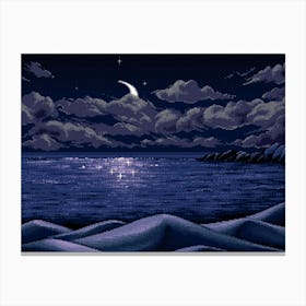 Sea Digital Artmoon Horizon Toile