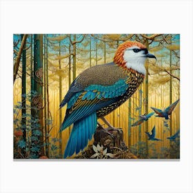 Bird In The Forest Canvas Print