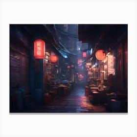 Chinese Alley Canvas Print