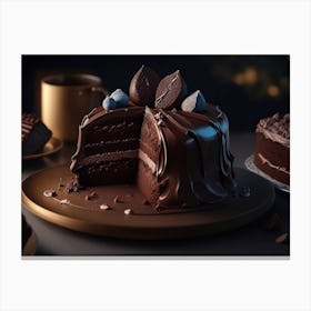 Gateau Chocolat Canvas Print