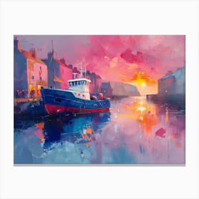 Sunset In Scotland Canvas Print