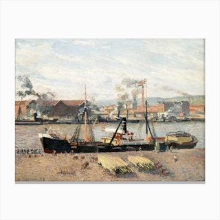 Port Of Rouen, Unloading Wood (1898), Camille Pissarro Art Print by Fy! Classic  Art Prints and Posters - Fy