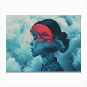 Woman In The Clouds Canvas Print