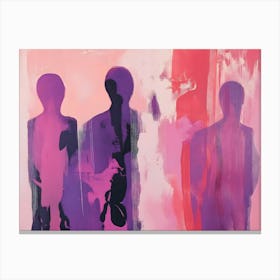 Three Silhouettes Canvas Print