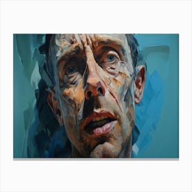 Man'S Face Canvas Print