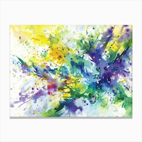 Watercolor Splashes 4 Canvas Print