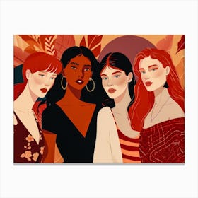 Group Of Women 9 Canvas Print