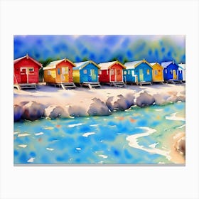 Beach Huts 2 Canvas Print