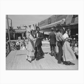 Untitled Photo, Possibly Related To Native Spanish American Dance, Fiesta, Taos, New Mexico By Russell Lee 1 Canvas Print
