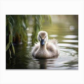 Swan photo 10 Canvas Print