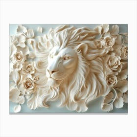 3d Lion Exquisite Canvas Print