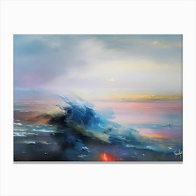 Explorer Series Frozen Waves Canvas Print