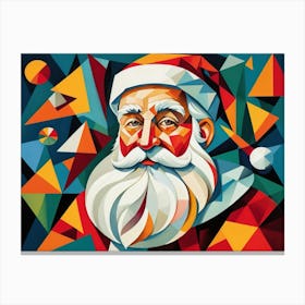 Santa Claus Abstract Canvas Print