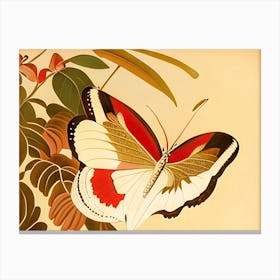 Butterfly On A Branch Canvas Print