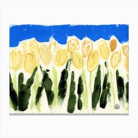 Many Yellow Tulips Canvas Print