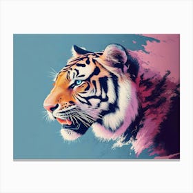 Tiger Animal Abstract 5 Canvas Print