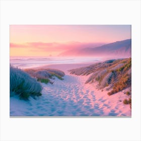 California Dreaming - Sunset Sand Path Canvas Print