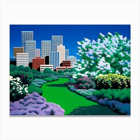 Hiroshi Nagai - City Garden Canvas Print