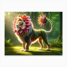Wonderful Lion Flower Canvas Print