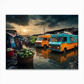 Food Trucks In Nigeria Canvas Print
