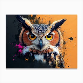 Owl Painting Canvas Print