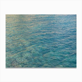 Undulating surface of the clear sea water Canvas Print