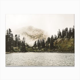 Rugged Mountain Lake Canvas Print