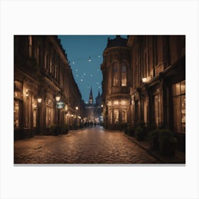 Edinburgh At Night Canvas Print