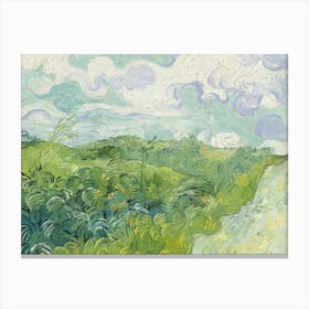 Van Gogh - Green Wheat Fields, Auvers Canvas Print