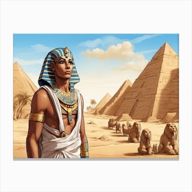 Egyptian King Canvas Print